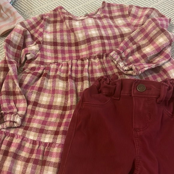 Fall Zara dresses with matching maroon old navy ballerina jeggings two sets - Picture 4 of 6